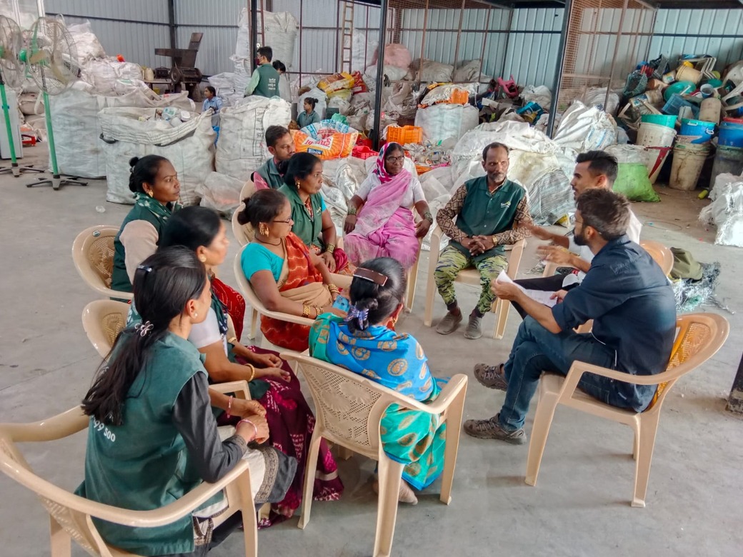 On site training of waste pickers on Protoprint process in January